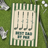 Custom Golf Towel - Personalized Father's Day Birthday Golf Gifts For Dad, Grandpa - Golf More Worry Less