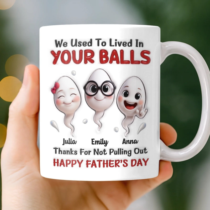 Custom 3D Inflated Effect Printed Mug - Personalized Father's Day Birthday Gifts For Dad - Thank You For Everything Dad