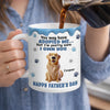 Custom 3D Inflated Effect Printed Mug - Personalized Father's Day Gifts For Dog Cat Lovers, Dog Dad And Mom, Cat Owners - Living The Dog Dad Dream