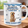 Custom 3D Inflated Effect Printed Mug - Personalized Father's Day Gifts For Dog Cat Lovers, Dog Dad And Mom, Cat Owners - Living The Dog Dad Dream