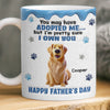 Custom 3D Inflated Effect Printed Mug - Personalized Father's Day Gifts For Dog Cat Lovers, Dog Dad And Mom, Cat Owners - Living The Dog Dad Dream