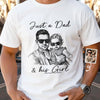 Custom Photo Unisex T-shirt, Premium T-shirt, Hoodie - Personalized Father's Day Gifts For Dad, Grandpa - Dad Makes Home Feel Like Home
