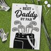 Custom Golf Towel - Personalized Father's Day Birthday Golf Gifts For Dad, Grandpa - Good Vibes And Fairways