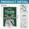 Custom Golf Towel - Personalized Father's Day Birthday Golf Gifts For Dad, Grandpa - Good Vibes And Fairways