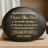 Custom Printed Rock - Personalized Anniversary Wedding Gifts For Husband And Wife, Him And Her - Thanks You For Being There