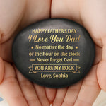 Custom Printed Rock - Personalized Anniversary Wedding Gifts For Husband And Wife, Him And Her - Thanks You For Being There