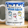 Custom 3D Inflated Effect Printed Mug - Personalized Father's Day Birthday Gifts For Dad - From Balls To Family