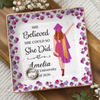 Custom Full-Print Jewelry Dish - Personalized Graduation Gifts For Her - Bloom Boldly, Graduate Girl