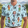 Custom Photo All Over Print Polo Shirt - Personalized Father's Day Birthday Golf Gifts For Dad, Grandpa - Every Round Is A New Opportunity
