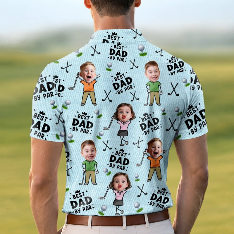 Custom Photo All Over Print Polo Shirt - Personalized Father's Day Birthday Golf Gifts For Dad, Grandpa - Every Round Is A New Opportunity