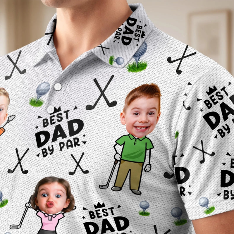 Custom Photo All Over Print Polo Shirt - Personalized Father's Day Birthday Golf Gifts For Dad, Grandpa - Every Round Is A New Opportunity