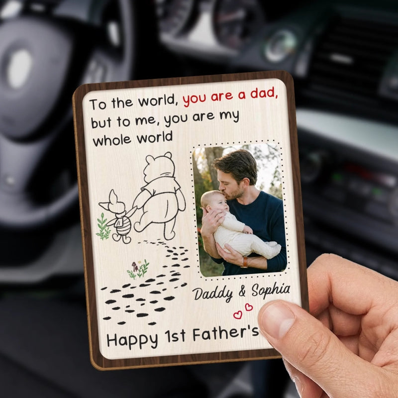 Custom Photo Car Visor Clip - Personalized Father's Day, Baby Shower, Gender Reveal Gifts For New Dads, New Grandpas - Cherish Every Drive