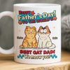 Custom Mug - Personalized Father's Day Birthday Gifts For Cat Lovers, Cat Mom And Dad - Cat Dad Life Is The Best Life