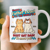 Custom Mug - Personalized Father's Day Birthday Gifts For Cat Lovers, Cat Mom And Dad - Cat Dad Life Is The Best Life