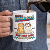 Custom Mug - Personalized Father's Day Birthday Gifts For Cat Lovers, Cat Mom And Dad - Cat Dad Life Is The Best Life