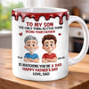 Custom 3D Inflated Effect Printed Mug - Personalized Father's Day Gifts For Son - The Dad Upgrade