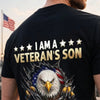 Custom Back Printed Shirt - Personalized 4th Of July Gifts For Son - Raised By A Hero