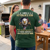 Custom Back Printed Shirt - Personalized 4th Of July Gifts For Son - Raised By A Hero