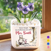 Custom Glass Everlasting Tulips - Personalized Graduation Gifts For Teachers - Sweet Blooms, Big Thanks