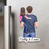 Custom Acrylic Fridge Magnet - Personalized Father's Day Birthday Gifts For Dad, Grandpa - In Dad We Trust