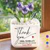 Custom Glass Everlasting Tulips - Personalized Graduation Gifts For Teachers - Made To Say Thank You