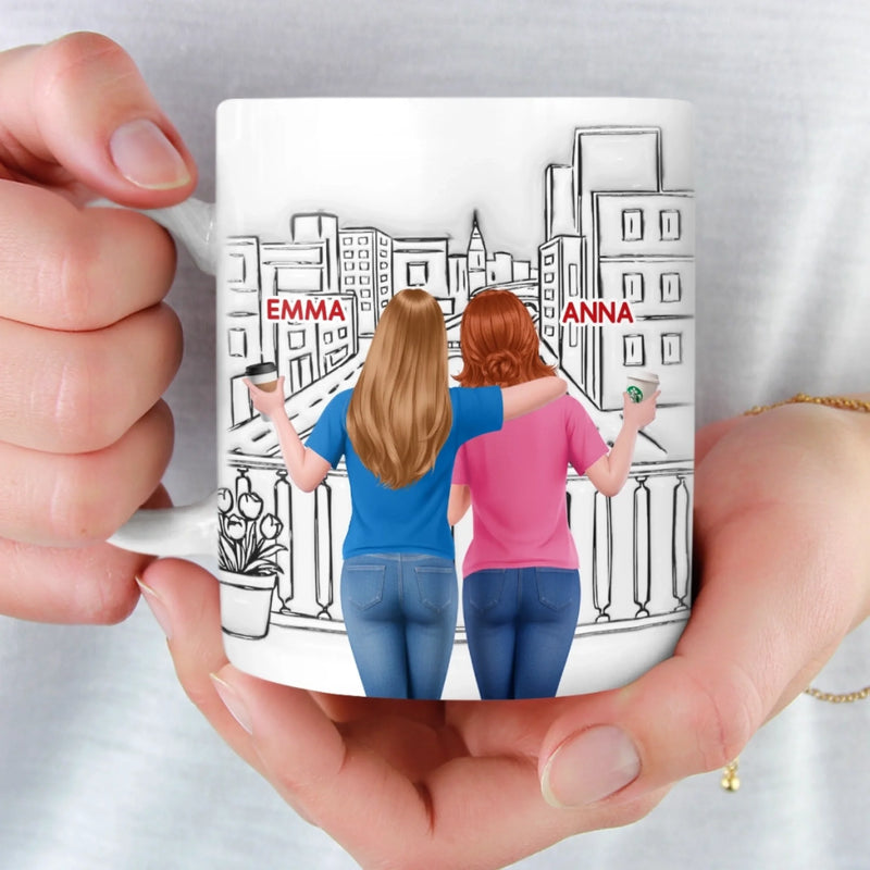 Custom 3D Inflated Effect Printed Mug - Personalized Best Friend Birthday Gifts For Women, Besties, Sisters, BFF -  My Laugh Therapist