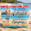 Custom Beach Bag - Personalized Summer Vacation And Travel, Retirement Gifts For Best Friends, Family, Coworker, Work Bestie - Living The Legend Life