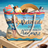 Custom Beach Bag - Personalized Summer Vacation And Travel, Retirement Gifts For Best Friends, Family, Coworker, Work Bestie - Living The Legend Life