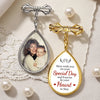 Custom Photo Teardrop Pin - Personalized Memorial Sympathy Graduation Gifts For Him, Her - Always Close, Always Loved