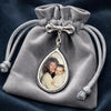 Custom Photo Teardrop Pin - Personalized Memorial Sympathy Graduation Gifts For Him, Her - Always Close, Always Loved