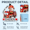 Custom Photo Acrylic Car Visor Clip - Personalized Father's Day Gifts For Dad, Grandpa - Love Rides With You Always