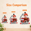 Custom Photo Acrylic Car Visor Clip - Personalized Father's Day Gifts For Dad, Grandpa - Love Rides With You Always