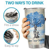 I Might Not Be With You But Know That I Believe In You - Tumbler - To My Son, Gift For Son, Son Gift From Mom, Birthday Gift For Son