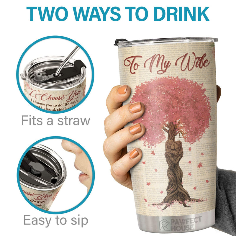 Every Love Story Is Beautiful But Ours Is My Favorite - Tumbler - Gift For Couples, Husband Wife
