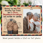 Custom Photo Couple Love Gifts - Personalized Wooden Frame