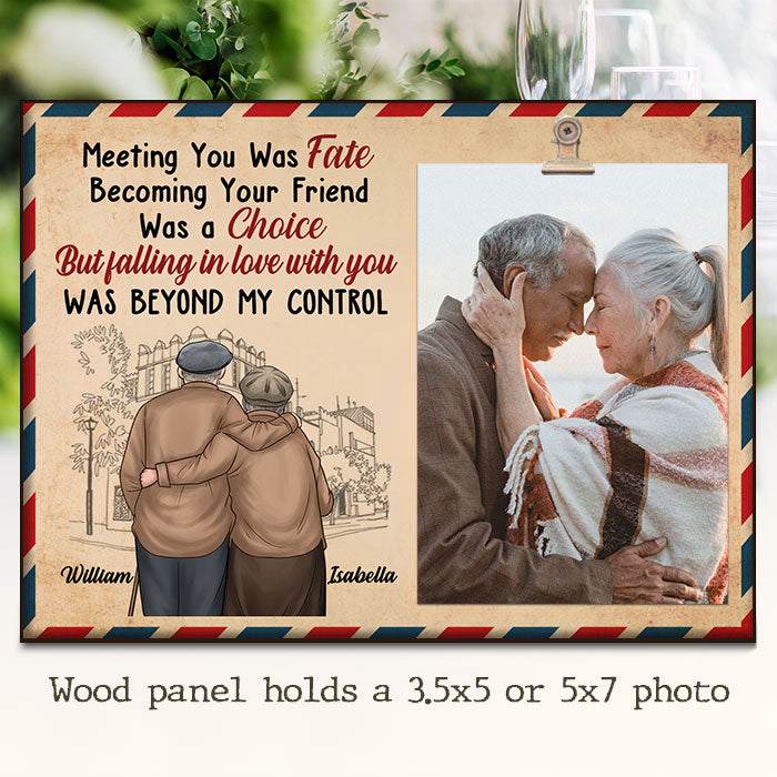 Custom Photo Couple Love Gifts - Personalized Wooden Frame