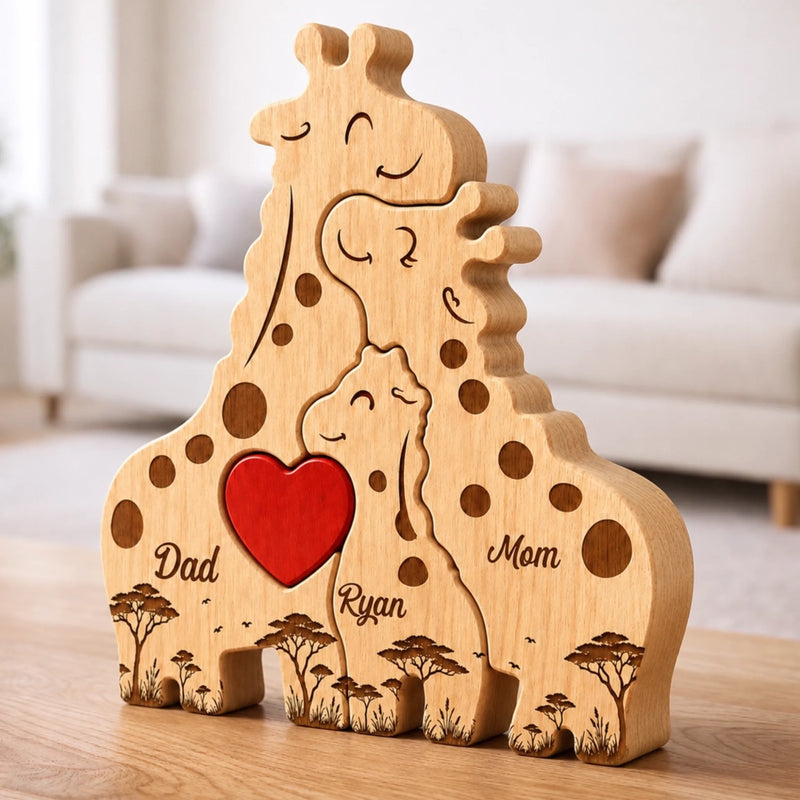 Custom Shaped Wooden Art Puzzle - Personalized Father's Day Birthday Gifts For Dad, Grandpa - Stand Tall And Stay Kind