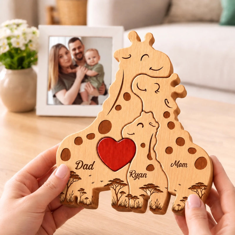 Custom Shaped Wooden Art Puzzle - Personalized Father's Day Birthday Gifts For Dad, Grandpa - Stand Tall And Stay Kind