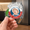 Custom Photo Acrylic Fridge Magnet - Personalized Father's Day Birthday Gifts For Dad, Grandpa - Doing What I Love Most