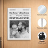 Custom Photo Acrylic Fridge Magnet - Personalized Father's Day Birthday Gifts For Dad, Grandpa - The Best Dad Days Begin Now