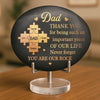 Custom Printed Rock - Personalized Father's Day Gifts For Dad, Grandpa - A Father Like No Other