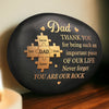 Custom Printed Rock - Personalized Father's Day Gifts For Dad, Grandpa - A Father Like No Other