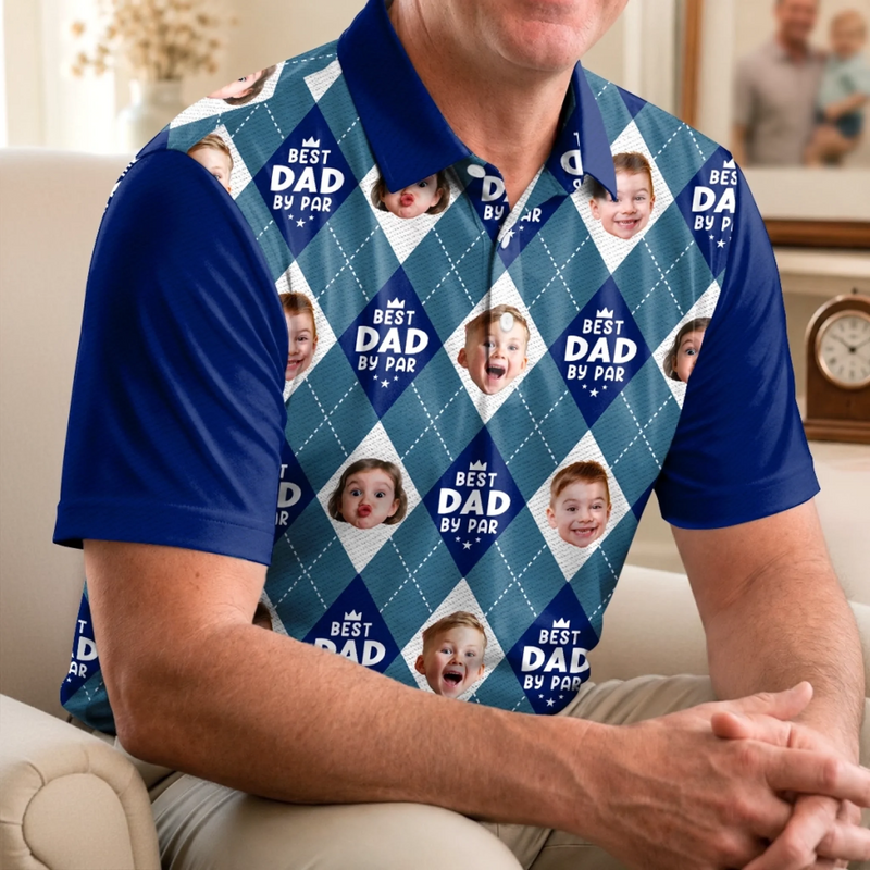 Custom Photo All Over Print Polo Shirt - Personalized Father's Day Birthday Golf Gifts For Dad, Grandpa - Golf Days Are The Best Days
