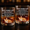 Custom Whiskey Glass - Personalized Father's Day Birthday Gifts For Dog Lovers, Dog Dad And Mom - Long Night Sleep