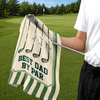 Custom Golf Towel - Personalized Father's Day Birthday Golf Gifts For Dad, Grandpa - Golf More Worry Less