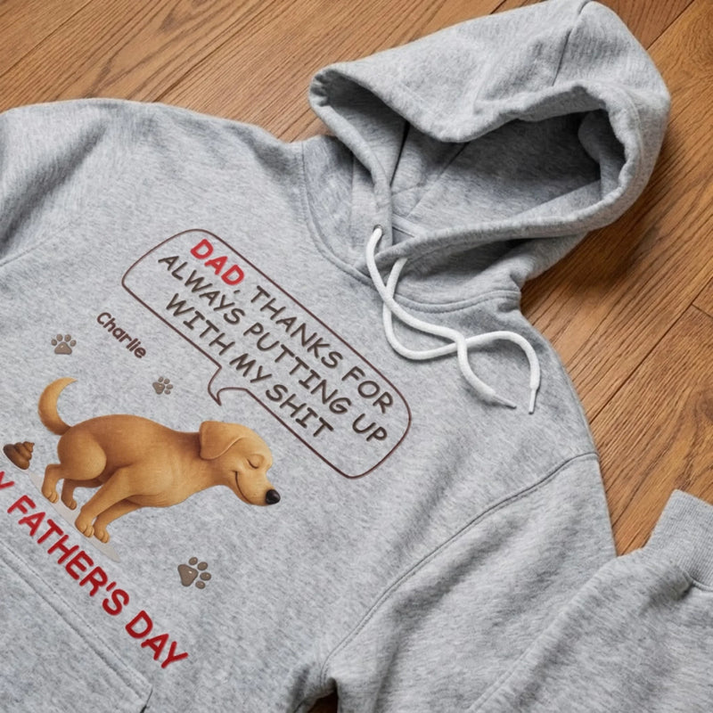 Custom Unisex T-shirt, Premium T-shirt, Hoodie - Personalized Father's Day Gifts For Dog Cat Lovers, Dog Dad And Mom, Cat Owners - Peak Dad Joke Energy