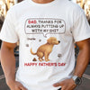 Custom Unisex T-shirt, Premium T-shirt, Hoodie - Personalized Father's Day Gifts For Dog Cat Lovers, Dog Dad And Mom, Cat Owners - Peak Dad Joke Energy