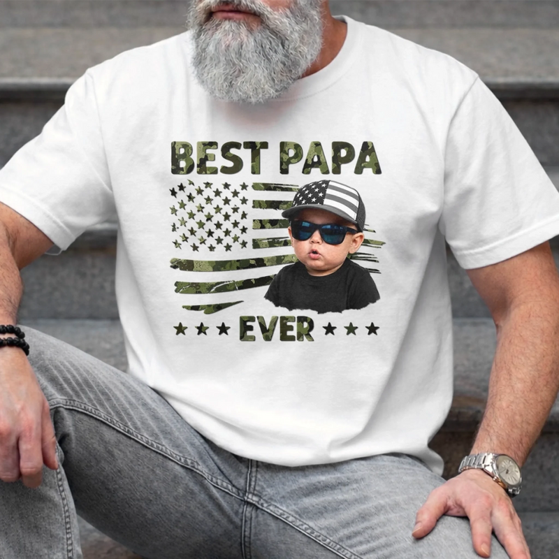 Custom Photo Unisex T-shirt, Premium T-shirt, Hoodie - Personalized Father's Day Birthday Gifts For Dad, Grandpa - Dad Makes Life Extra Special