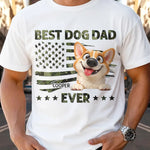 Custom Unisex T-shirt, Premium T-shirt, Hoodie - Personalized Father's Day Gifts For Dog Cat Lovers, Dog Dad And Mom, Cat Owners - Happiness Has Four Paws