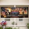Custom Polyester Outdoor Banner - Personalized America 250th Anniversary Gifts For Mom, Dad, Brother, Sister, Kids - Stars, Stripes And Strong Roots
